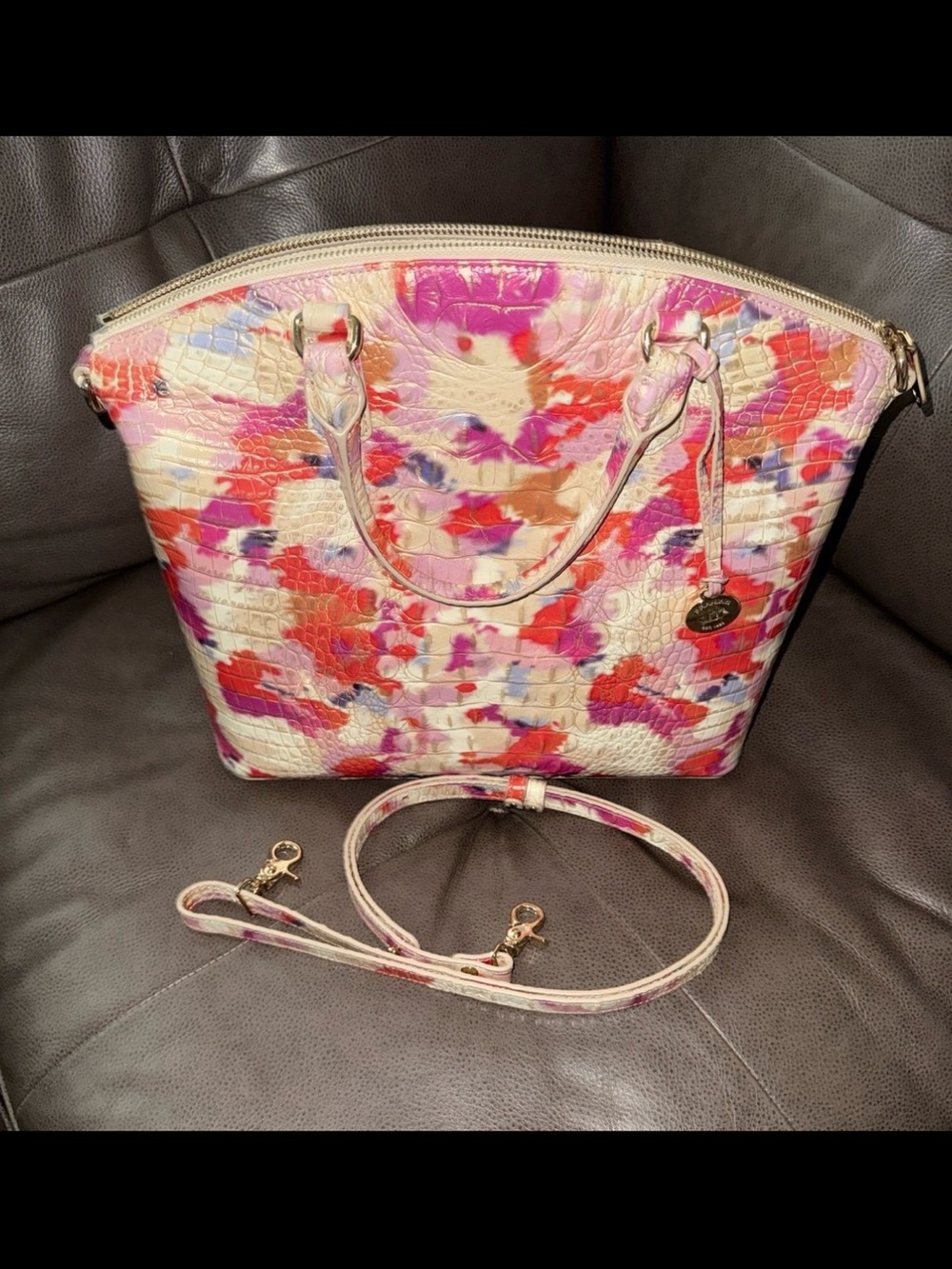 Brahmin Large Duxbury Satchel Fiesta Melbourne - Picture 7 of 8